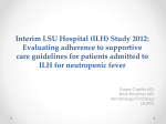 Study 2012: Evaluating adherence to supportive care guidelines for
