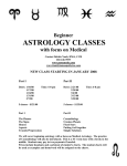 Medical Astrology Classes