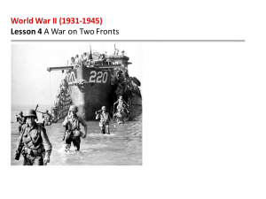 Lesson 4 A War on Two Fronts - Pearson-Global