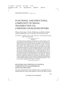 functional and structural complexity of signal transduction via g