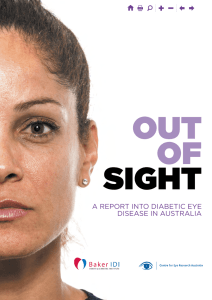 a report into diabetic eye disease in australia