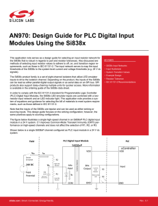 AN970: Design Guide for PLC Digital Input Modules