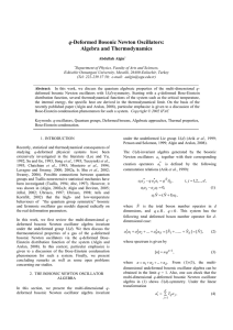 q-Deformed bosonic Newton oscillators: Algebra and