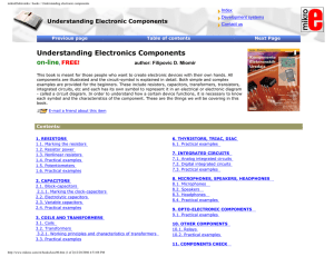 Understanding electronic components