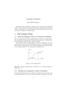 Complex Numbers - cchem.berkeley.edu