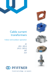 Cable current transformers - PFIFFNER Instrument Transformers Ltd