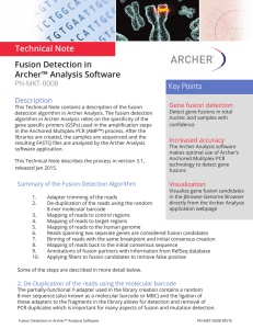 Fusion Detection using Archer Analysis