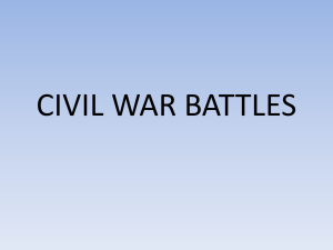 Battles of the Civil War - Immaculateheartacademy.org