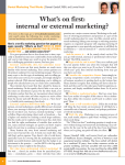 What`s on first: internal or external marketing?