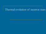 Lecture 2. Thermal evolution and surface emission of - X-Ray