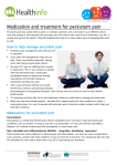 Medication and treatment for persistent pain
