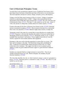 Self Study Unit 1.0 - Tri County Amateur Radio Club WX4TC