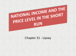 National Income and the Price Level in the Short Run