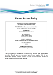 Cancer Access Policy - Southend University Hospital NHS