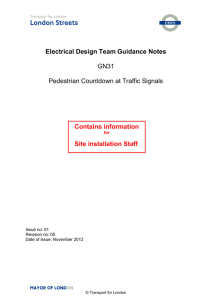 Electrical Design Team Guidance Notes GN31 Pedestrian