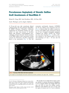 Percutaneous Angioplasty of Stenotic Outflow Graft Anastomosis of