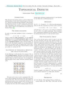 Topological Defects