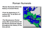 Roman Numerals - Trimble County Schools