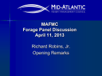 Forage Panel Discussion - Mid-Atlantic Fishery Management Council