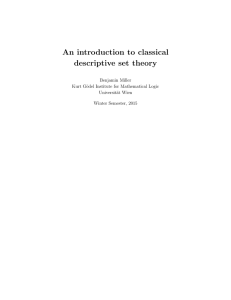An introduction to classical descriptive set theory