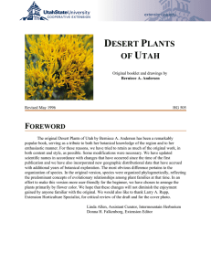 Desert Plants of Utah - Utah State University Extension
