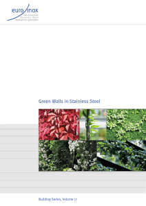 Green Walls in Stainless Steel - International Stainless Steel Forum