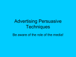 Advertising Persuasive Techniques