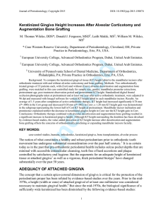 Keratinized Gingiva Height Increases After Alveolar Corticotomy and