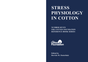 Stress Physiology in Cotton