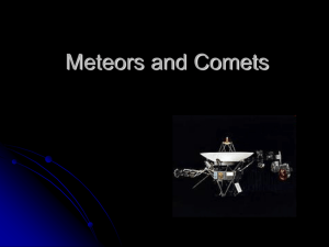 Meteors and Comets