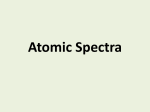 Atomic Spectra Visible Light