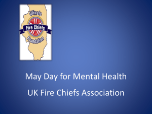 Mayday for Mental Health A very personal perspective from a US