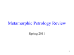 Metamorphic Petrology Review