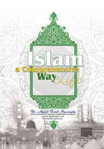 Islam is a comprehensive way of life