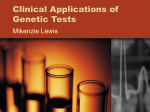 Clinical Applications of Genetic Test
