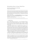 Extrapolation Errors in Linear Model Trees