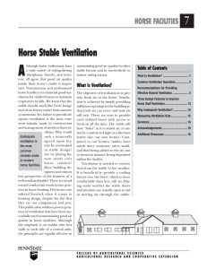 Horse Stable Ventilation