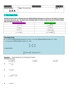 2.4: The Chain Rule