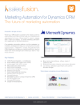Marketing Automation for Dynamics CRM