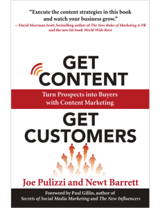 Get Content Get Customers 2009 Edition Online Excerpt