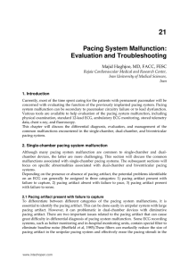 Pacing System Malfunction: Evaluation and Troubleshooting