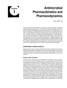 Antimicrobial Pharmacokinetics and Pharmacodynamics