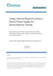 Using a Source Measure Unit as a Device Power Supply for