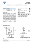 Si3831DV Bi-Directional P-Channel MOSFET/Power Switch