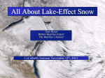 Lake/Ocean Effect Snow