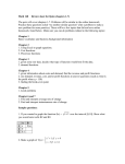 Math 117 Review sheet for Quiz (chapters 1-5)