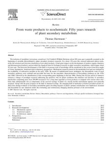 From waste products to ecochemicals: Fifty years research of plant