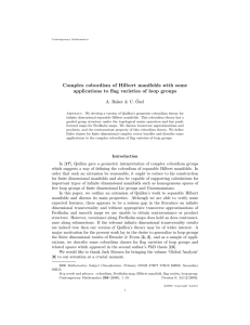 Complex cobordism of Hilbert manifolds with some applications to