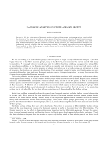 Harmonic Analysis on Finite Abelian Groups