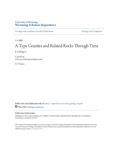 A-Type Granites and Related Rocks Through Time